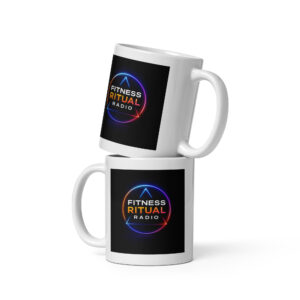White glossy mug