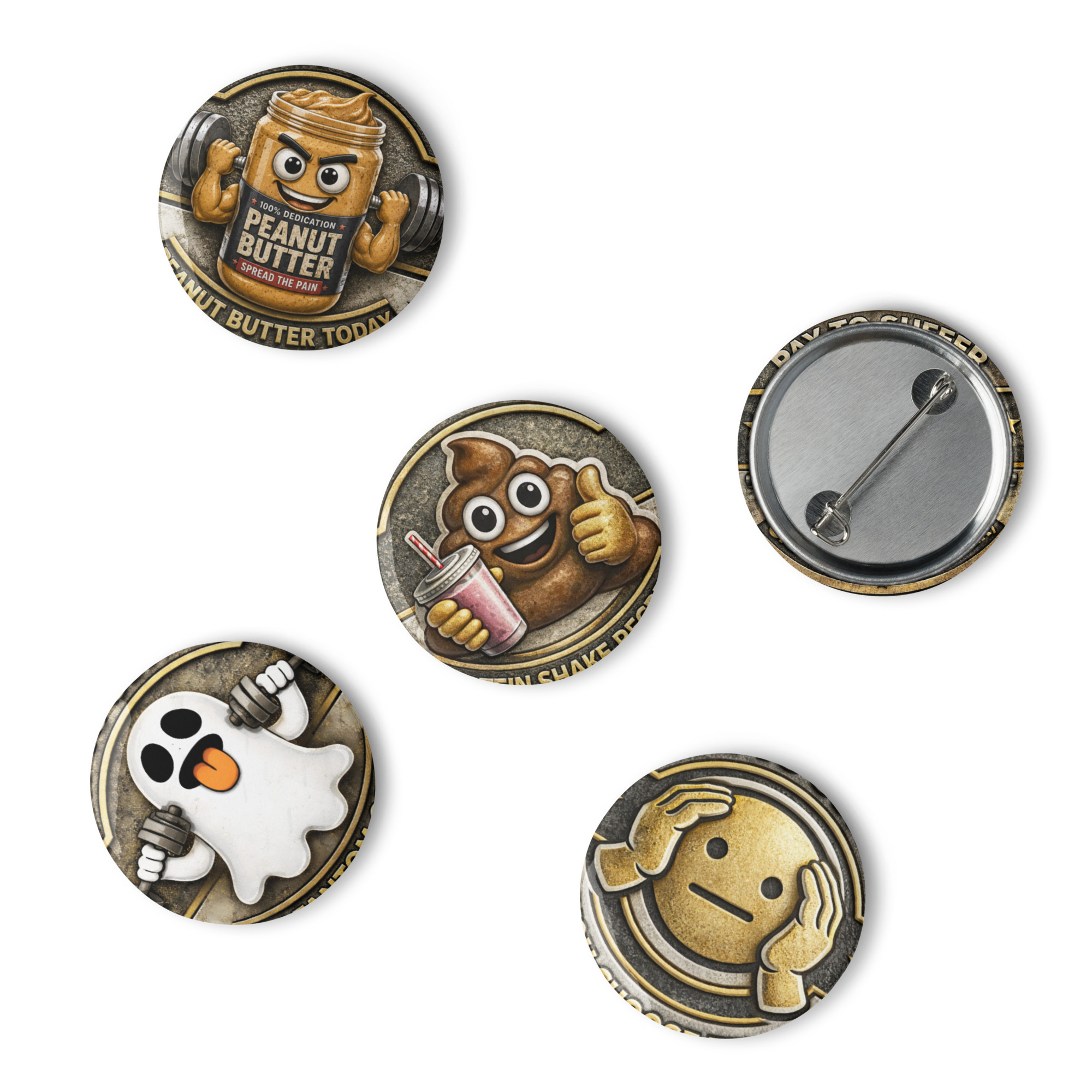 Set of pin buttons - Image 4