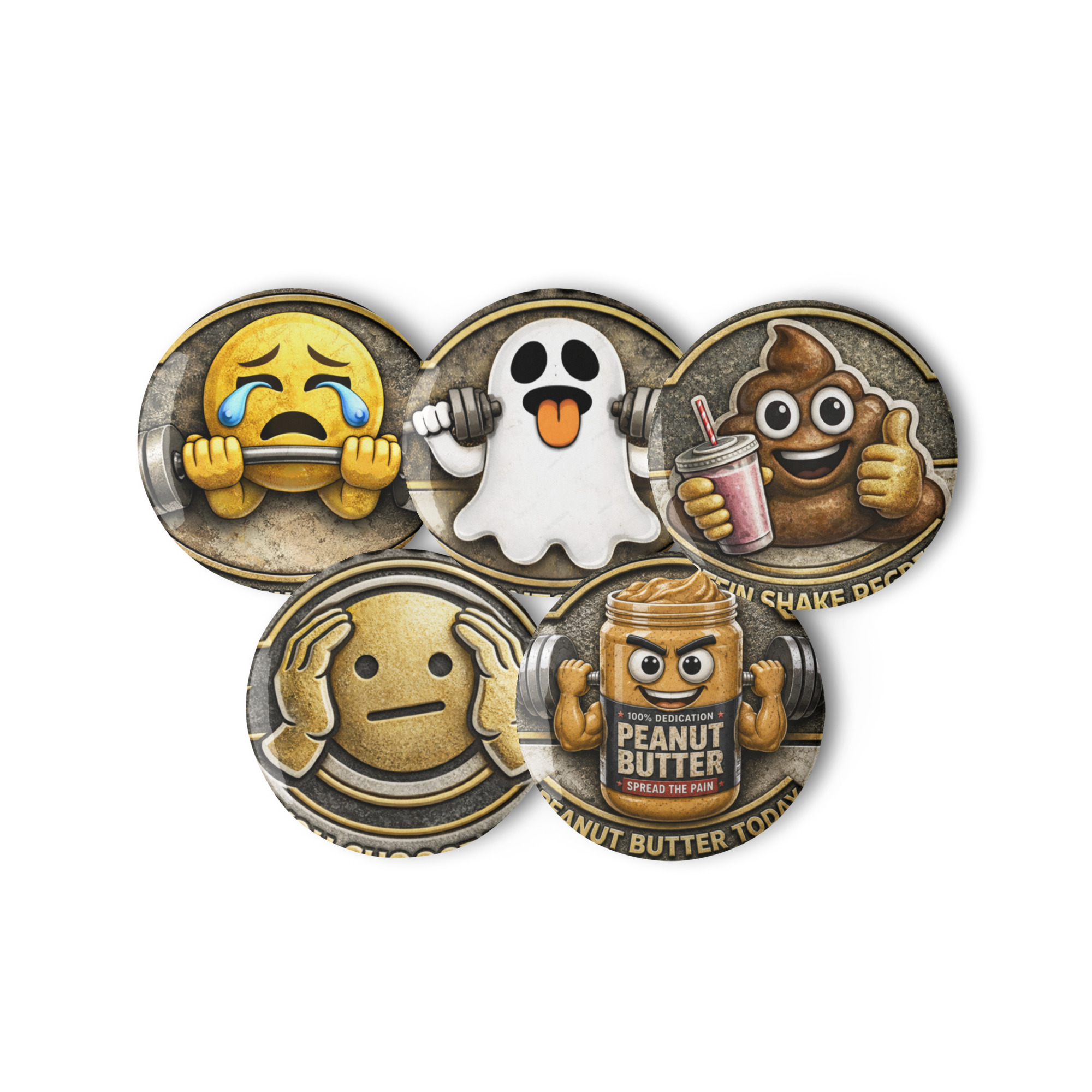 Set of pin buttons - Image 9