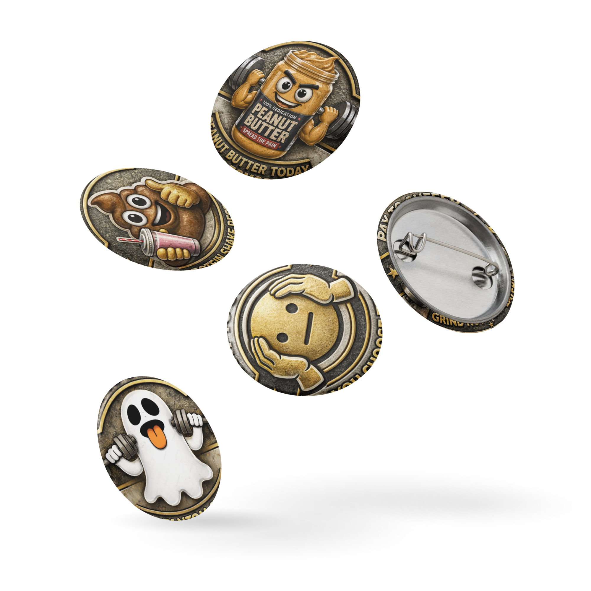 Set of pin buttons - Image 5