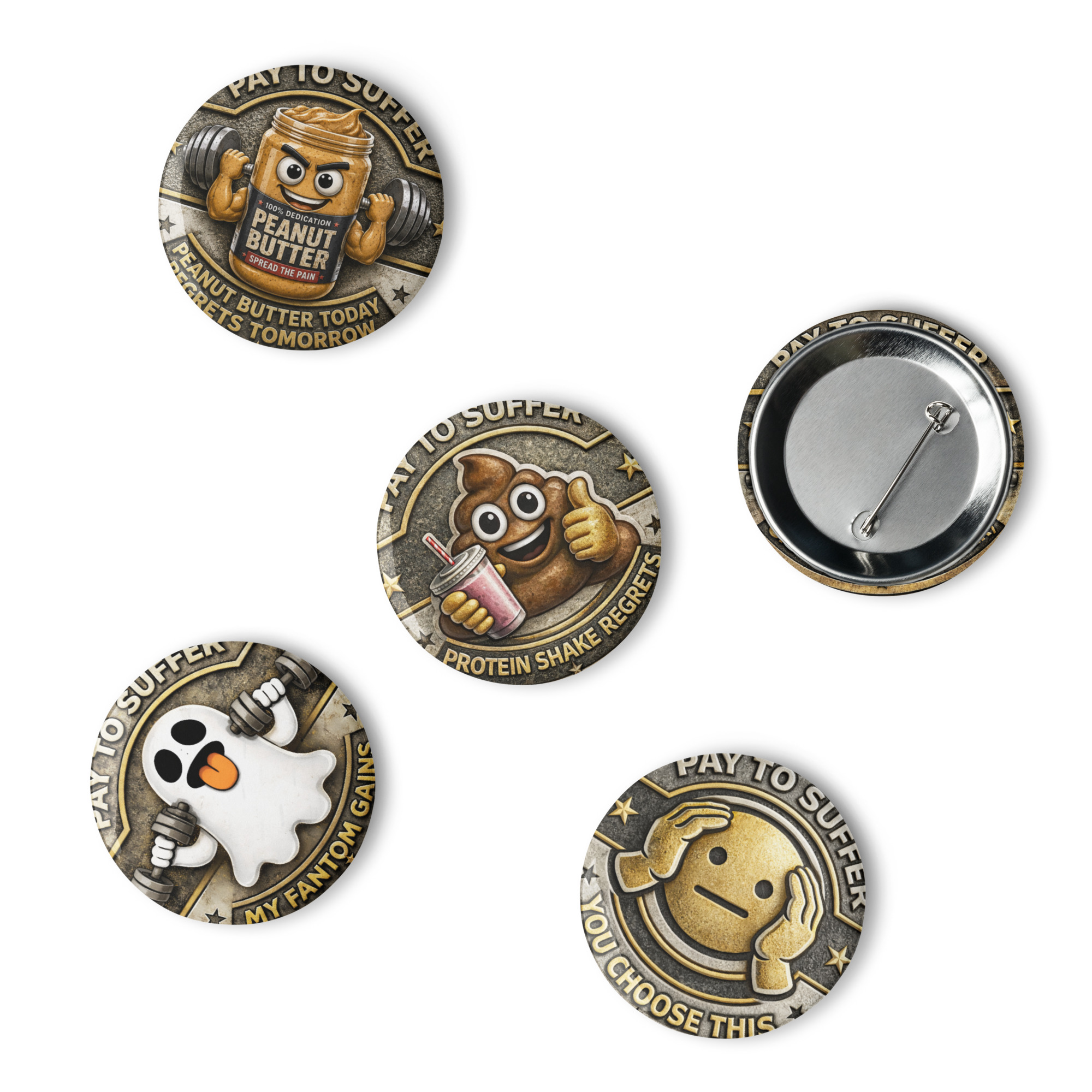 Set of pin buttons - Image 6