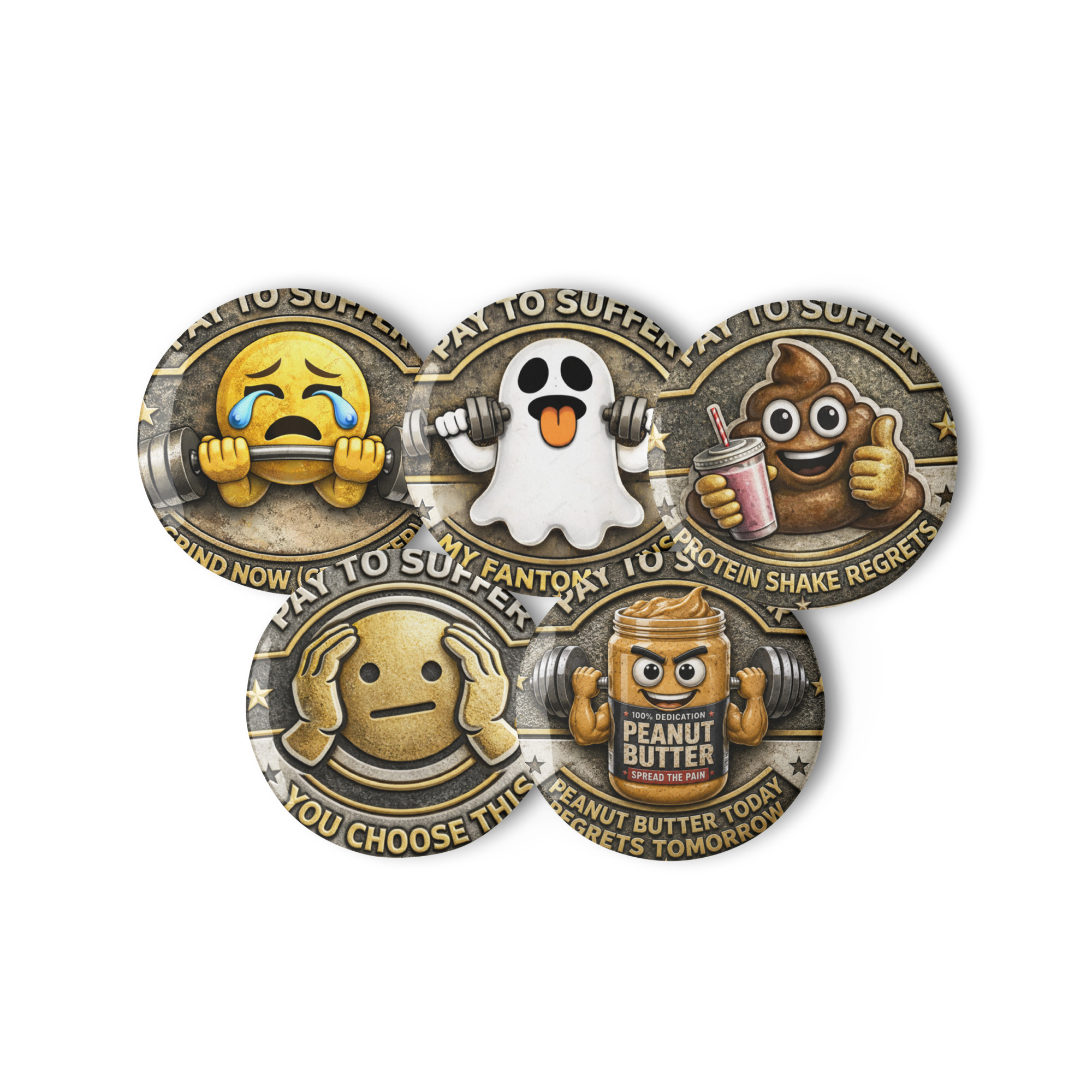 Set of pin buttons - Image 8