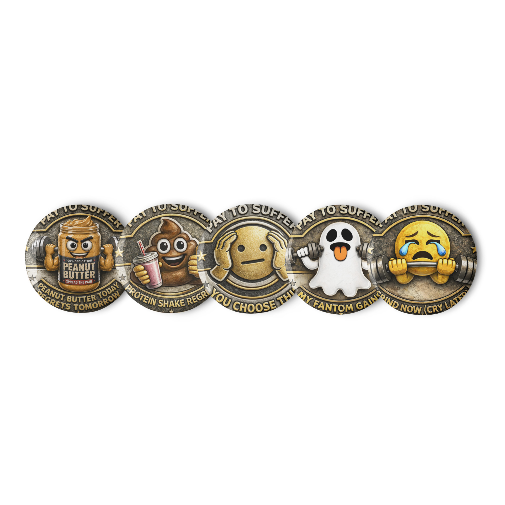 Set of pin buttons - Image 2